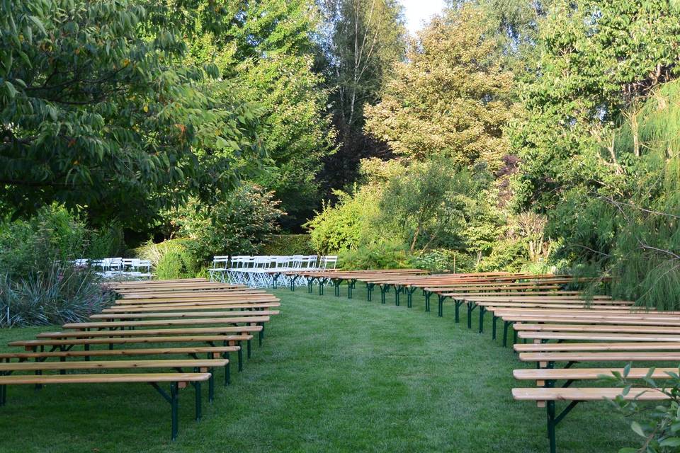 Cérémonie laïque au jardin