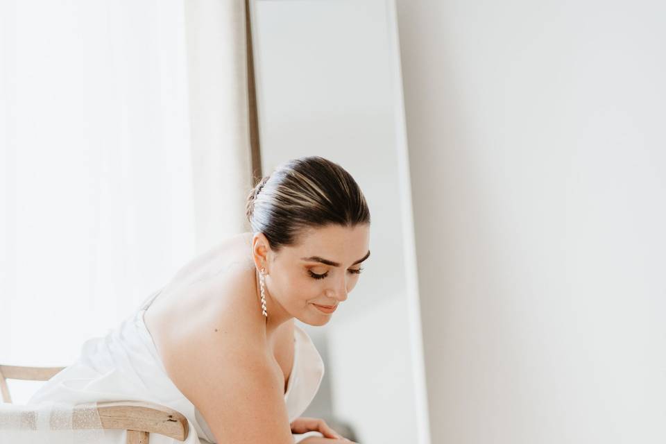 Préparatifs de la mariée