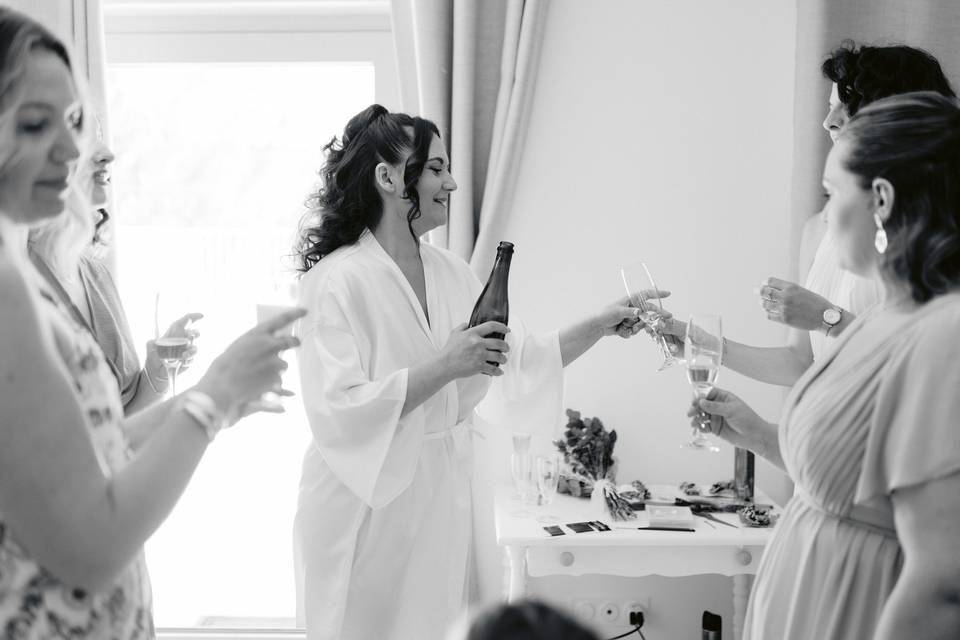 Préparatifs de la mariée