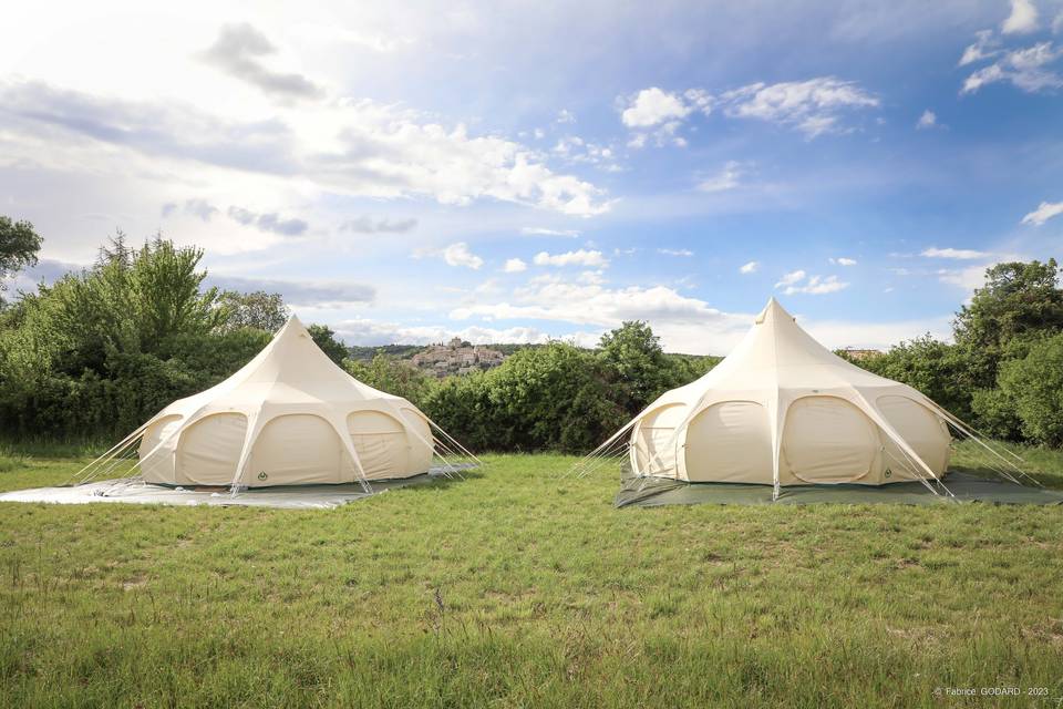 Espace glamping - tentes lotus