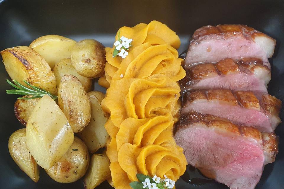 Magret de canard patate douce