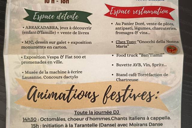Journée Italie 28.02.26