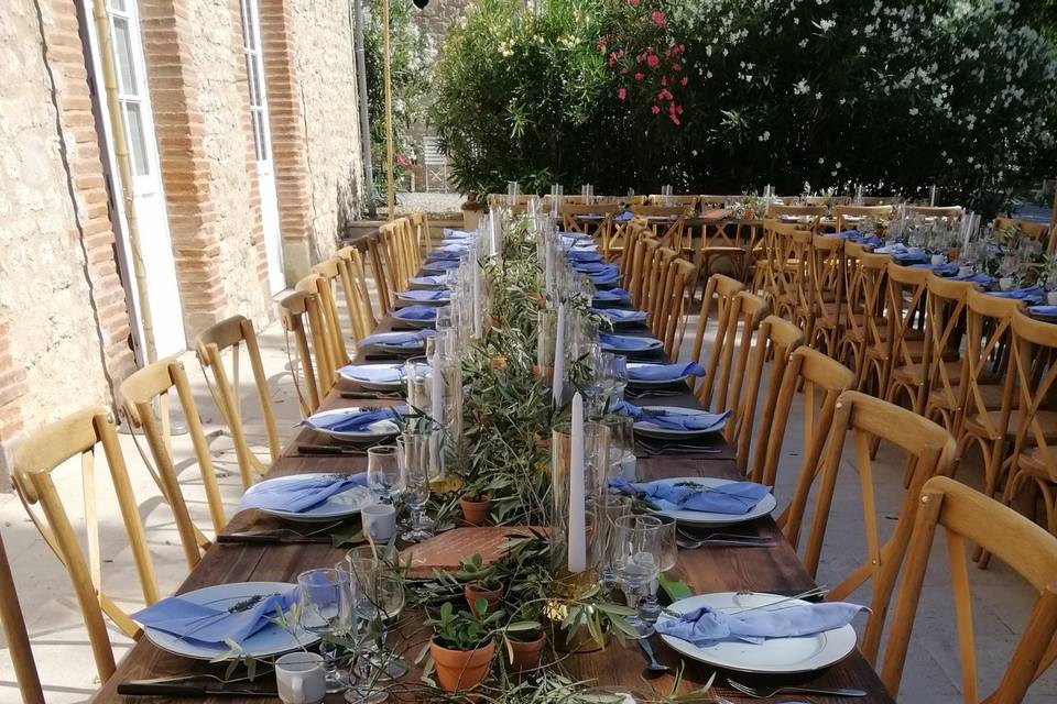 Mise en place champêtre