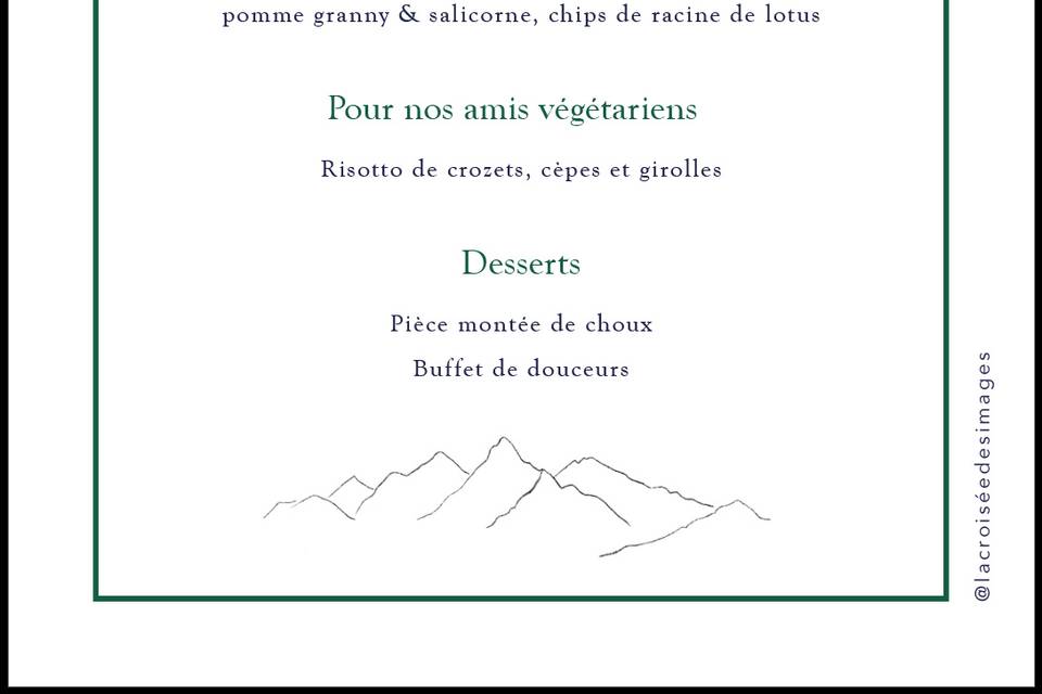 Menu verso