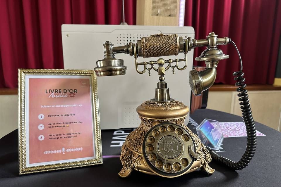 Livre d’or audio téléphone