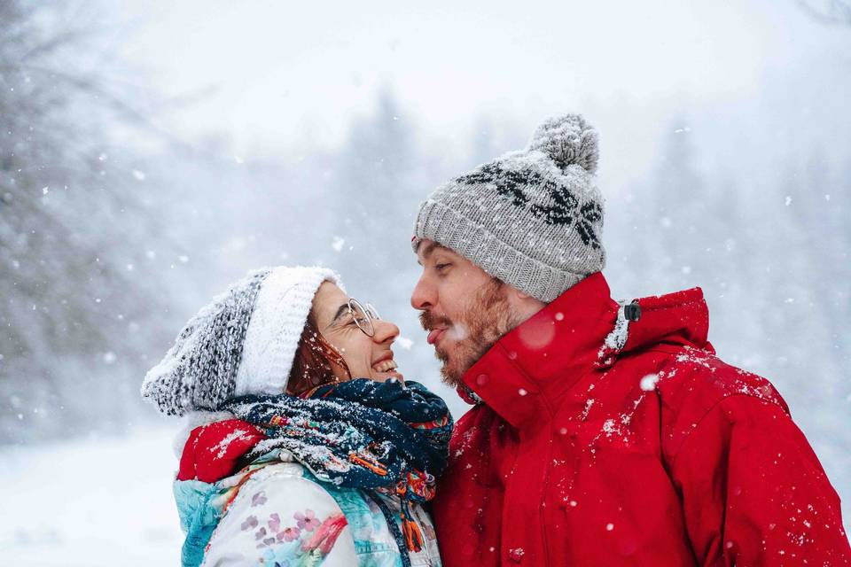 Complicité sous la neige