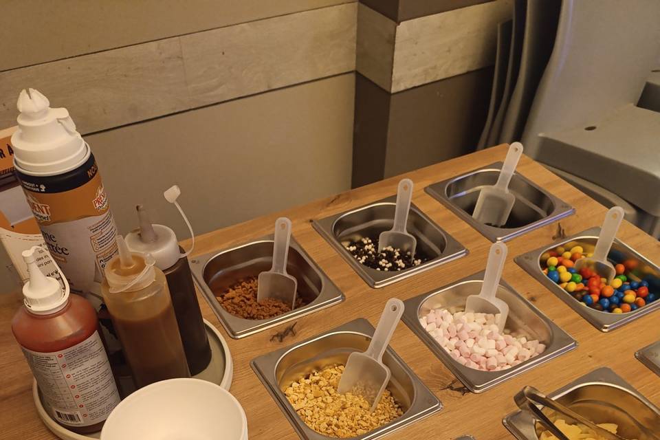 Toppings pancakes