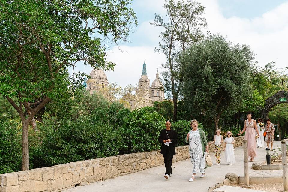 French couple catalan castle