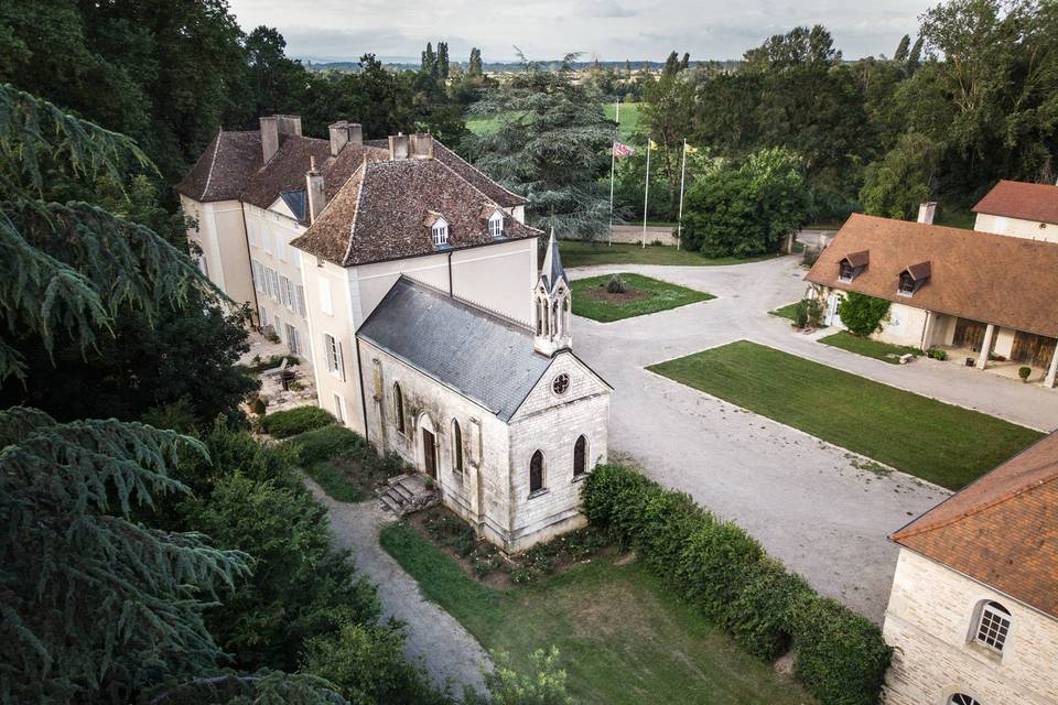 Le château vue du ciel