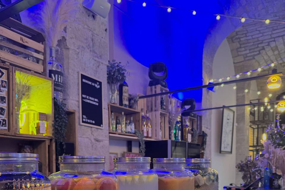 Écriteaux / Jarres à cocktails