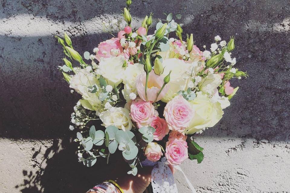 Bouquet rose et blanc