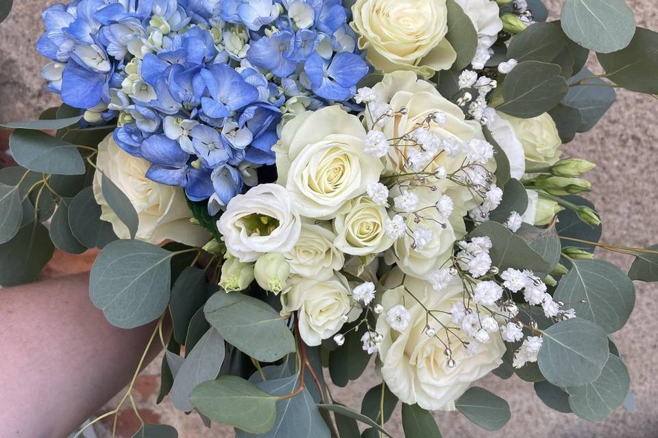 Bouquet bleu et blanc