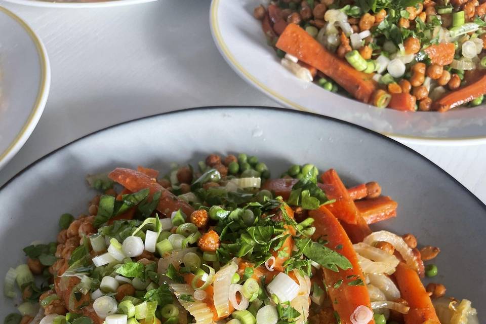 Salade pois chiches rôtis