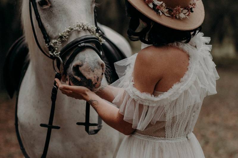 La mariée au cheval