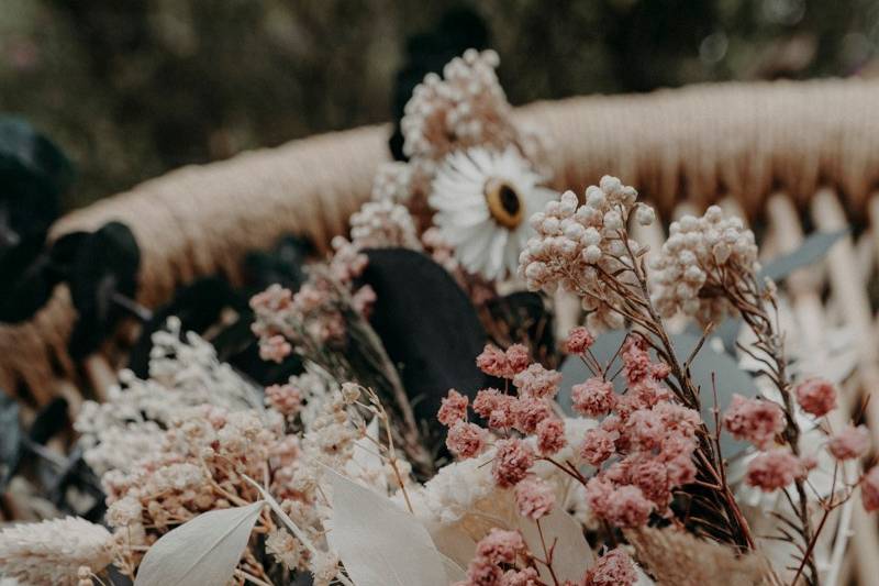 Bouquet de fleurs séchées