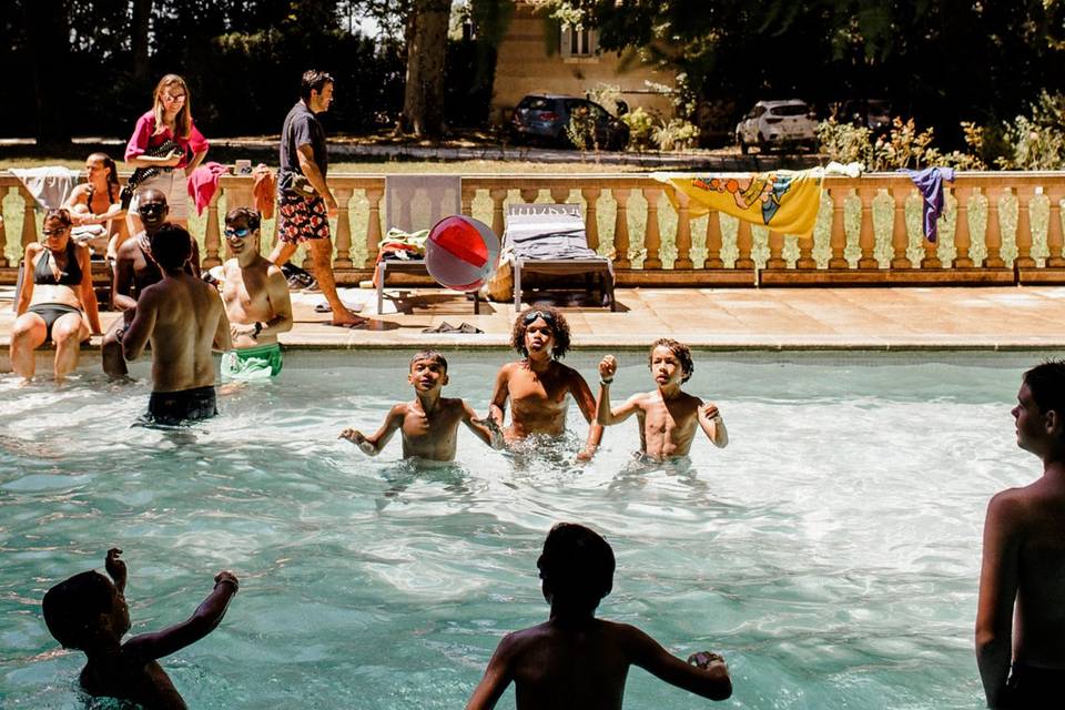 Brunch à la piscine