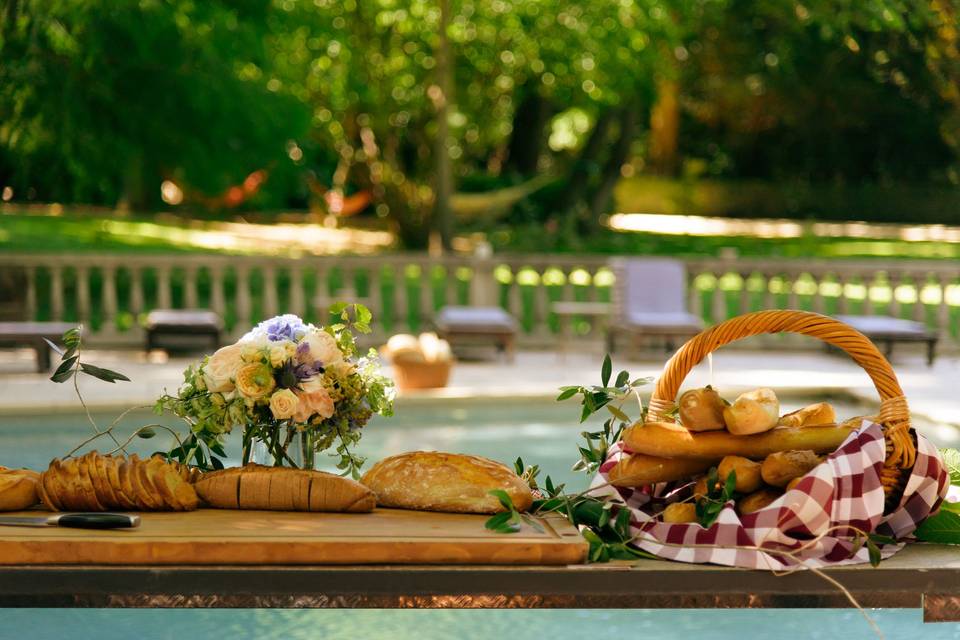 Brunch à la piscine