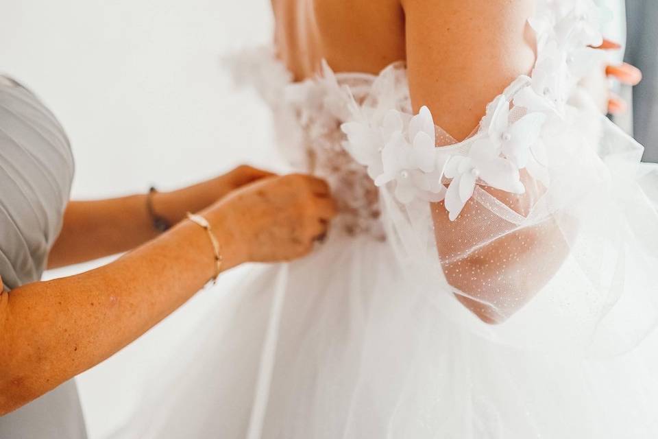 Détail de la robe