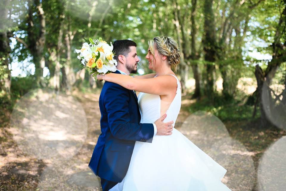 Couple en pleine nature