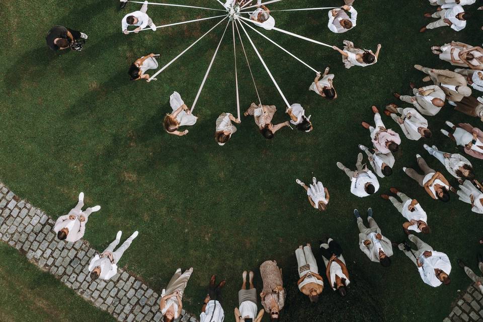 Photo drone bouquet