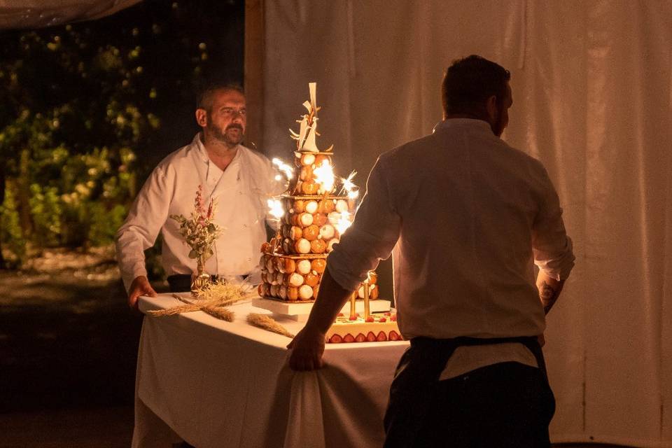 L'arrivée du gâteau