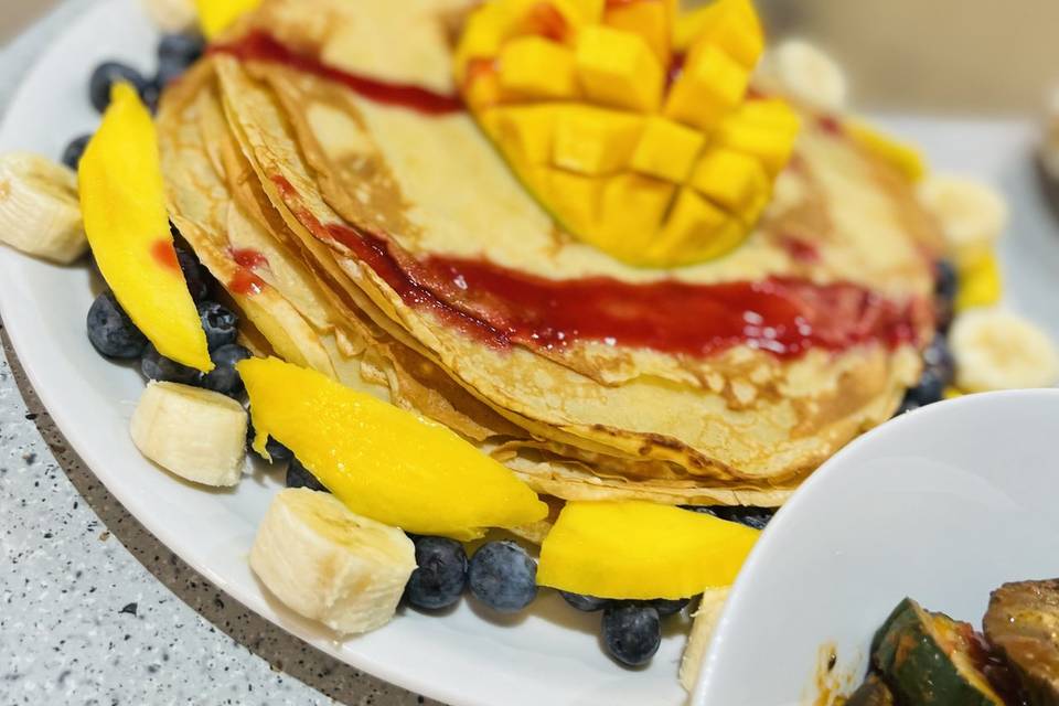 Crêpes aux fruits