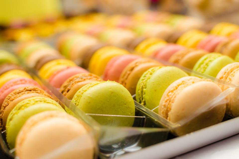 Petits macarons.