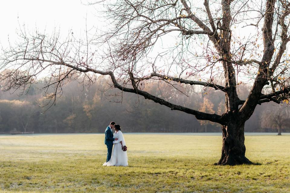 Le couple au parc de Sceaux