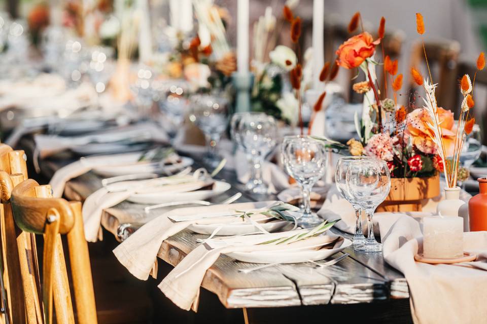 Décoration table rustique