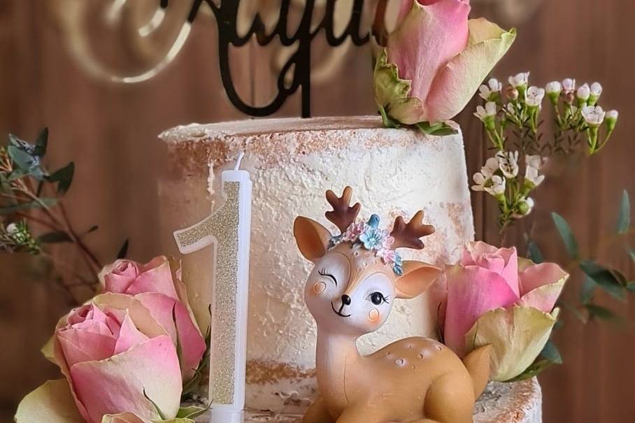Naked cake bambi
