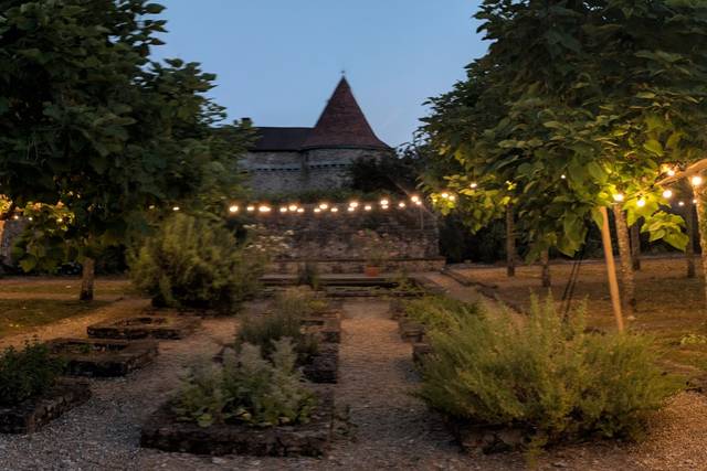 Jardin éclairé