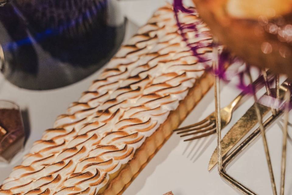 Tarte citron meringuée longue