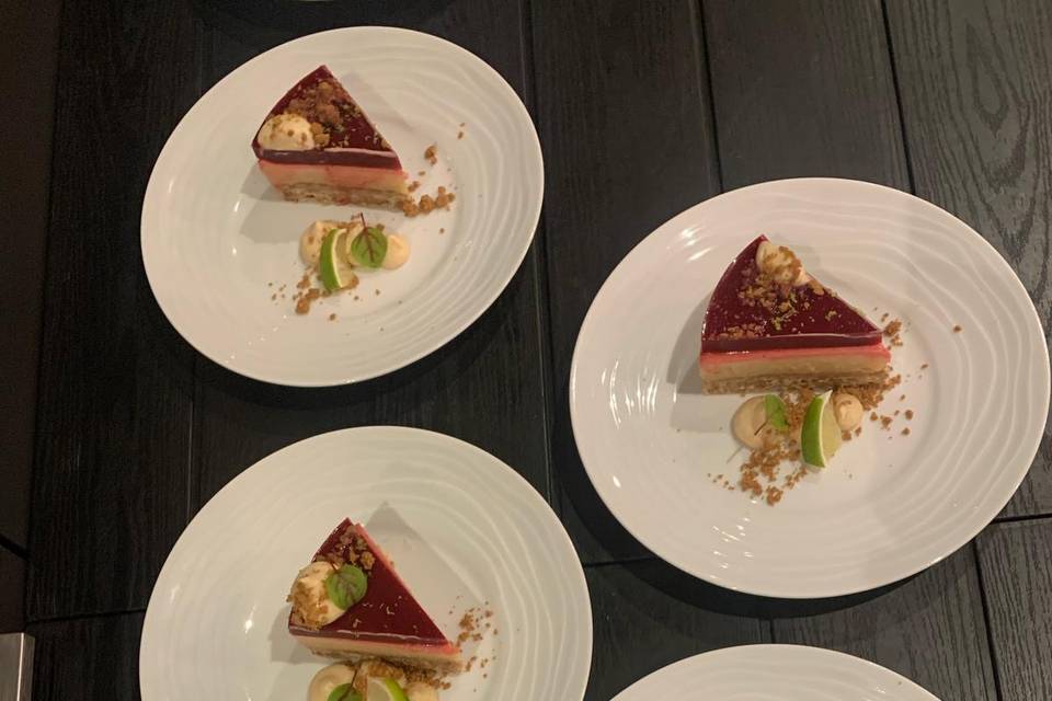 Dessert à l'assiette