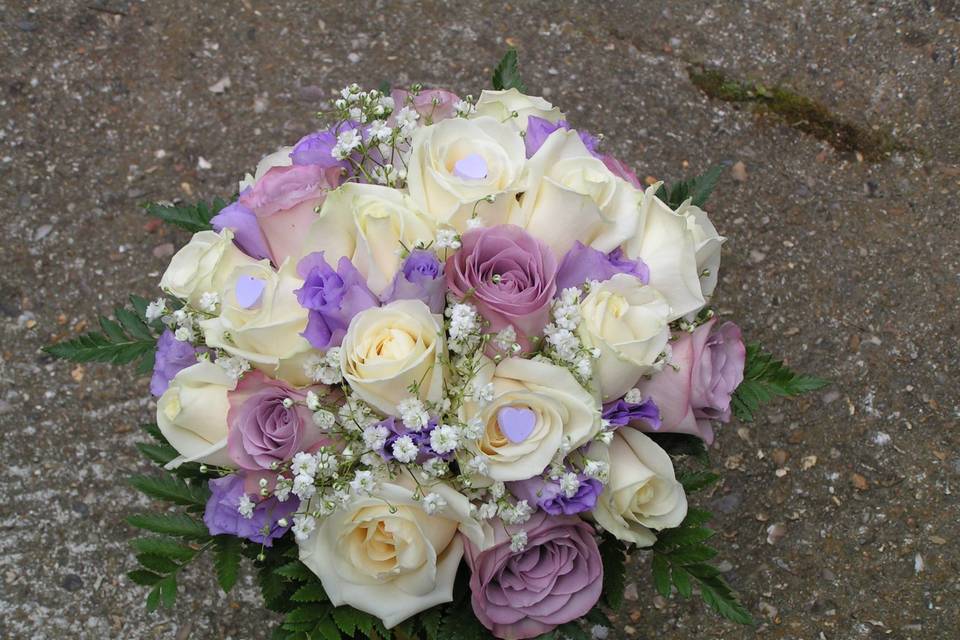 Bouquet de mariée rond