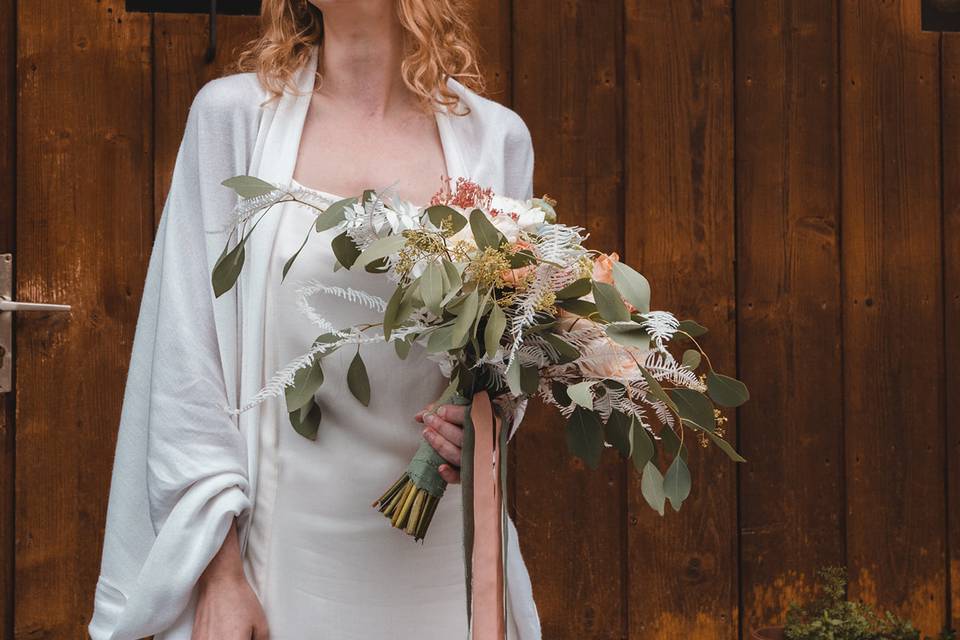 Couronne et bouquet de mariée