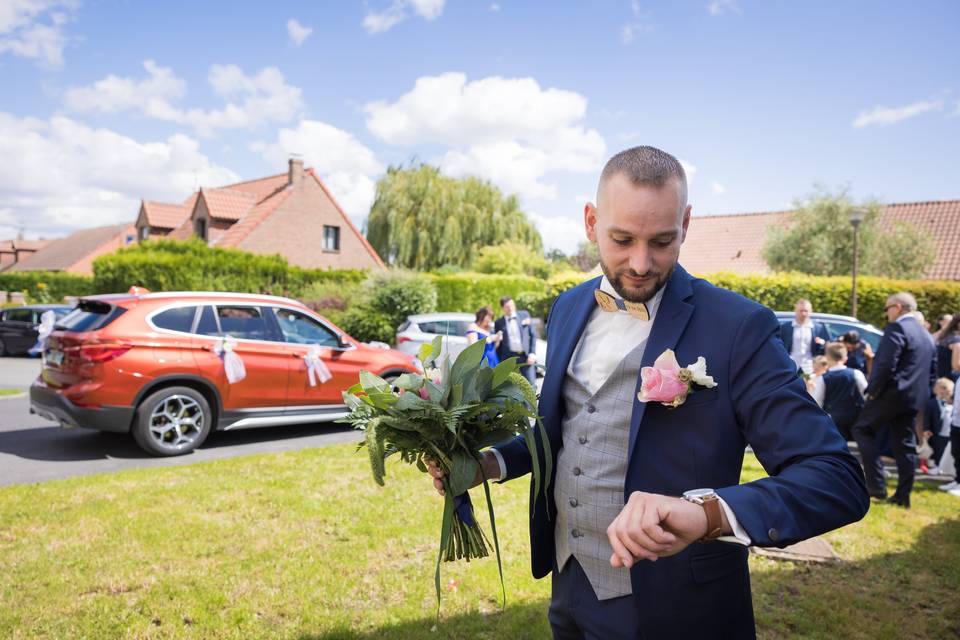 La remise du bouquet