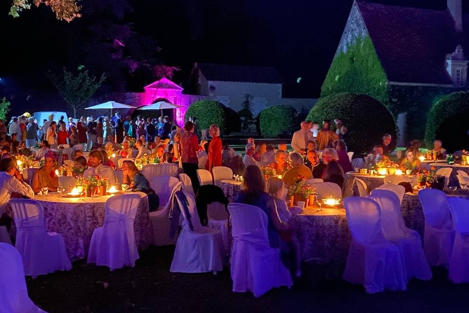 Mise en lumière lors du diner