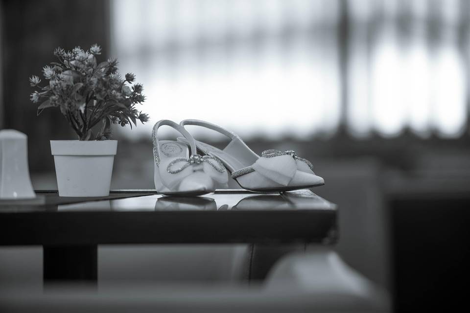 Chaussure de la mariée