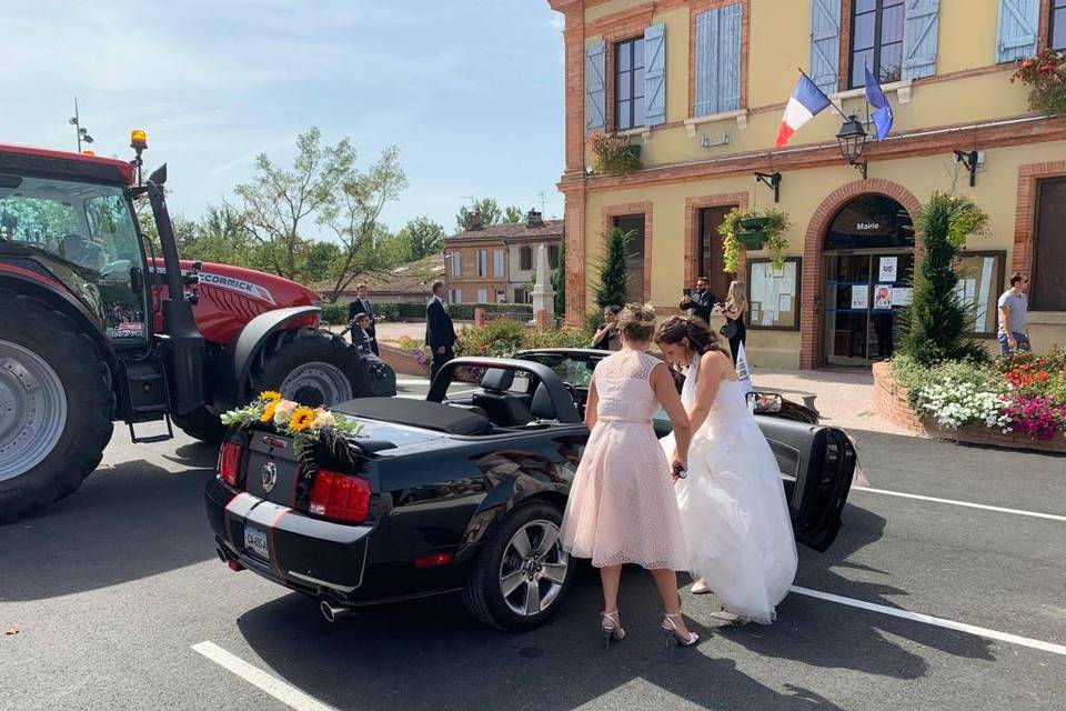 Laurène aide la mariée