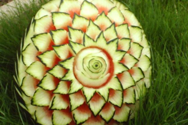 Sculpture sur Fruits et Légumes