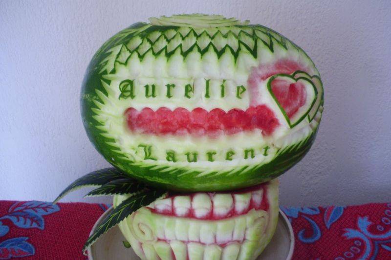 Sculpture sur Fruits et Légumes