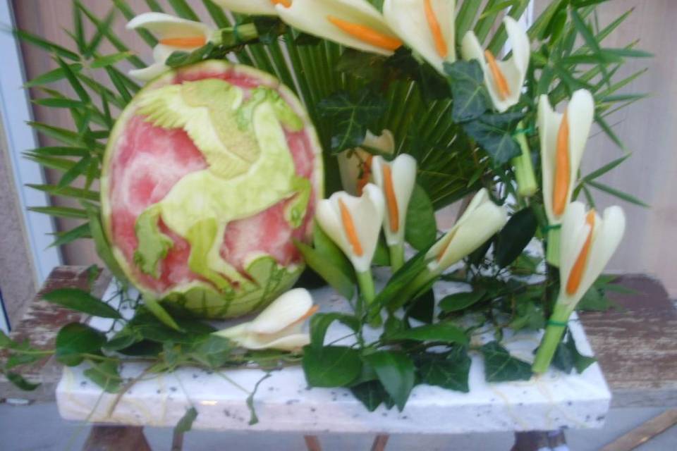 Sculpture sur Fruits et Légumes