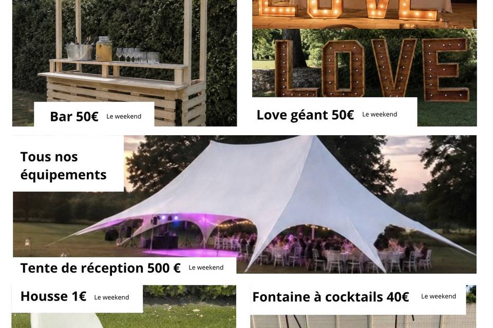 Tous nos équipements