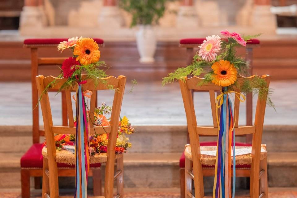 Chaises des mariés