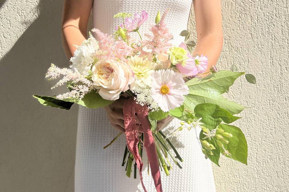 Bouquet de mariée romantique