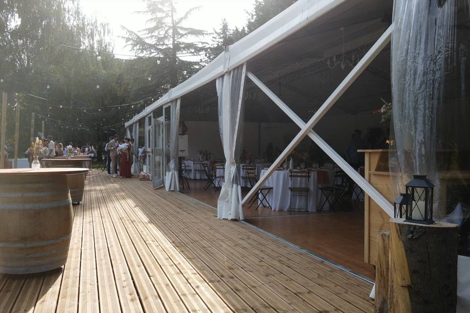 Terrasse salle événementielle