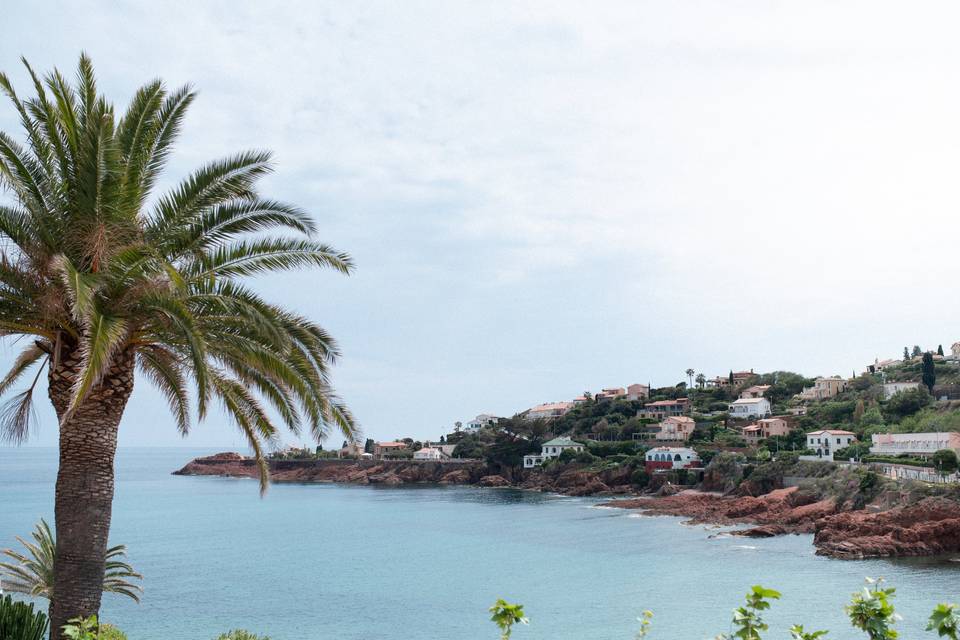 Vue des flots bleus