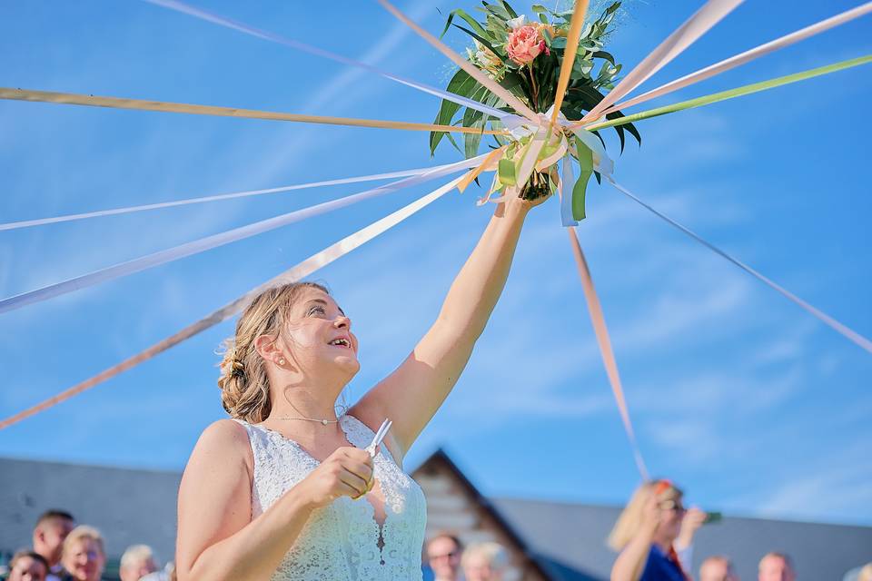 Bouquet jeu du ruban