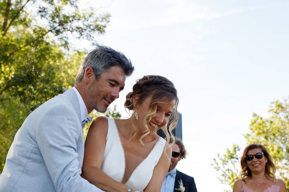 Robe de mariée sur cintre