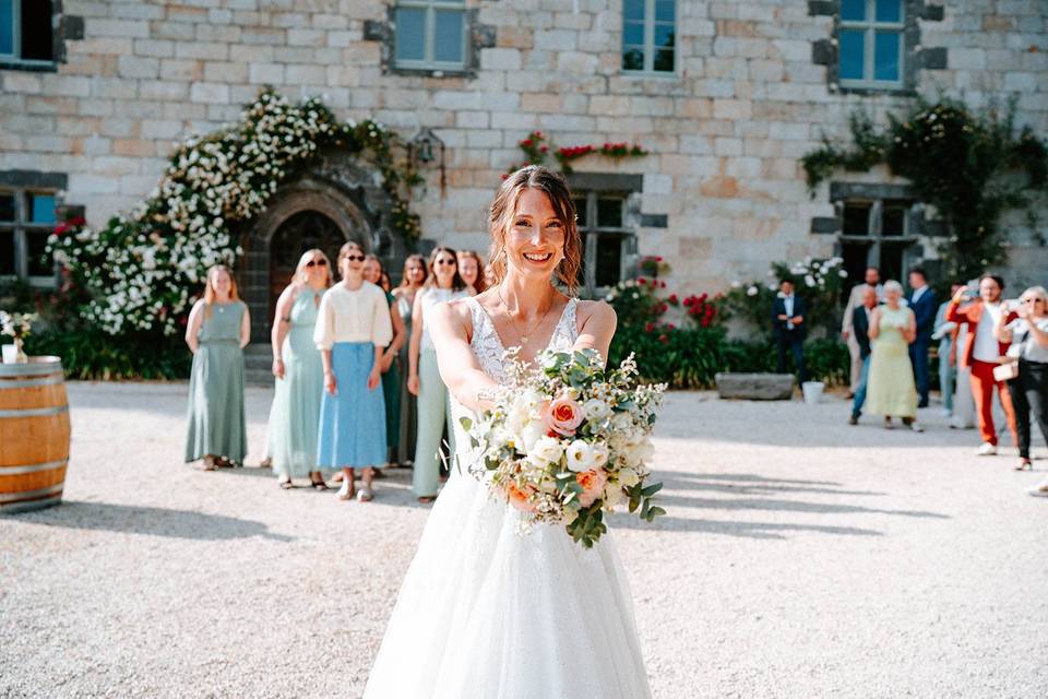 Le lancer de bouquet